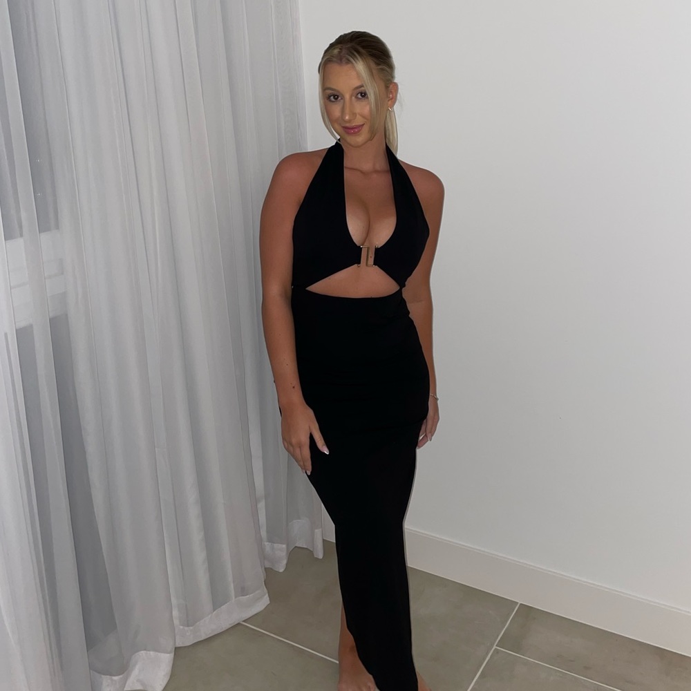 Black Maxi Backless Zara Dress